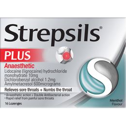 Strepsils Plus Anaesthetic Lozenges